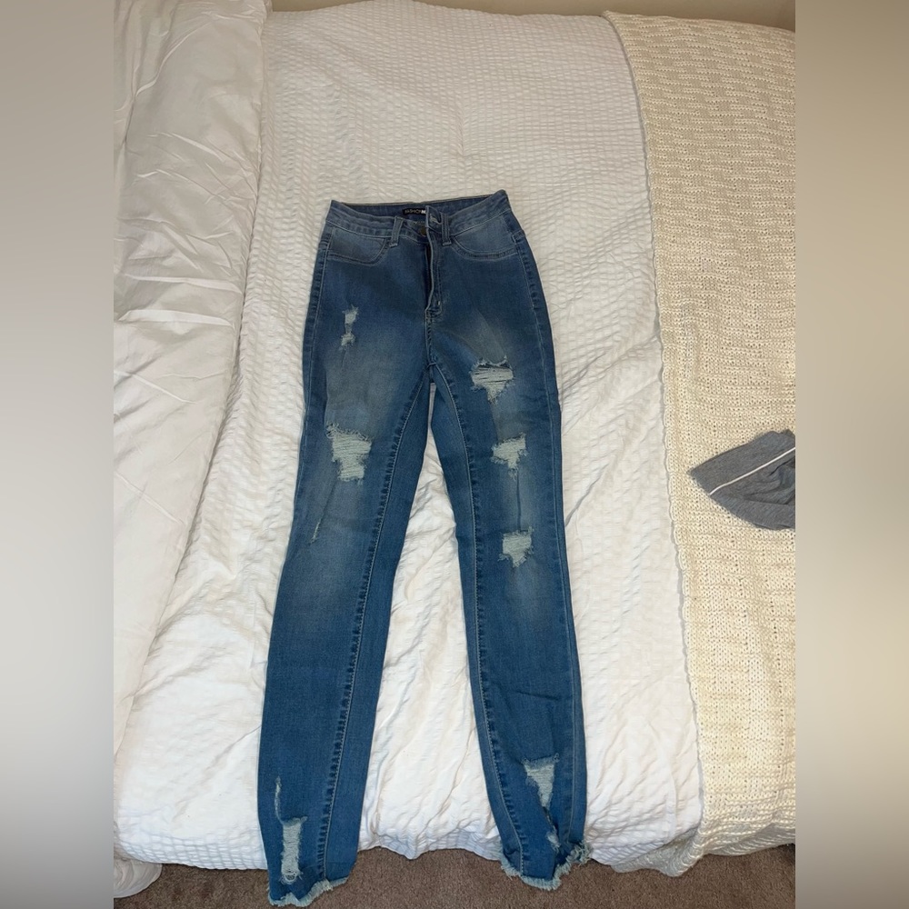 distressed fashion nova jeans